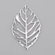 thumbnail image 5 of 30 piezas de dijes con forma de hoja para collares, pulseras, aretes y manualidades. plata, 5 of 8