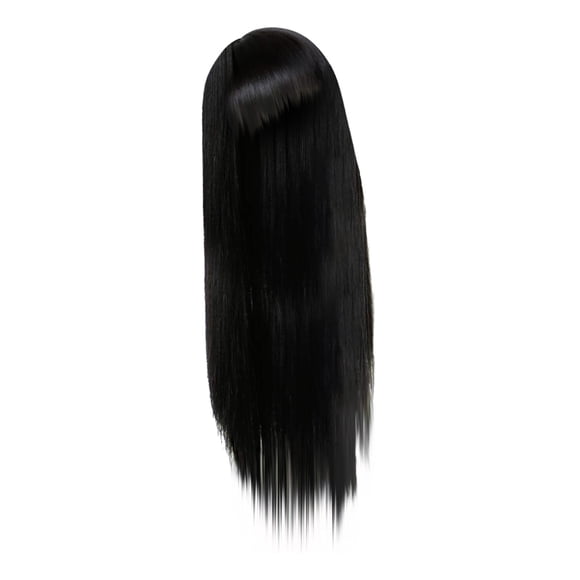 Riforla Long Straight Hair wig Natural Black Remy Heat-Resistant Fiber Hair Wigs for Women Black