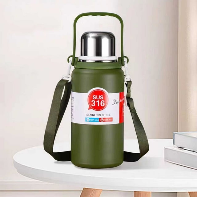 Bouteille Isotherme en Acier Inoxydable 316, Bouteille d'Eau Étanche 600 ml, Rétention de Température pour Boissons Chaudes Froides, Randonnée en Plein Air Bureau Trajet