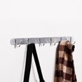 thumbnail image 3 of Unique Bargains Wall Mounted 6 Hooks Coat Hat Robe Aluminium Hanger, 3 of 7