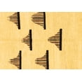 thumbnail image 1 of Ahgly Company Indoor Rectangle Solid Brown Modern Area Rugs, 5' x 7', 1 of 4