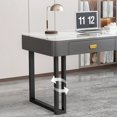 thumbnail image 4 of Computer Combination Office Desks Table Makeup Bedroom Game Office Desks Reception Drawers Escritorio Ordenador Furniture QF50OD My Lux Decor Round, 4 of 11