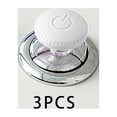 thumbnail image 3 of Abbracc 4X 3 Pieces Toilet Flush Button Home Decor Easy Installation Toilet Push, 3 of 9