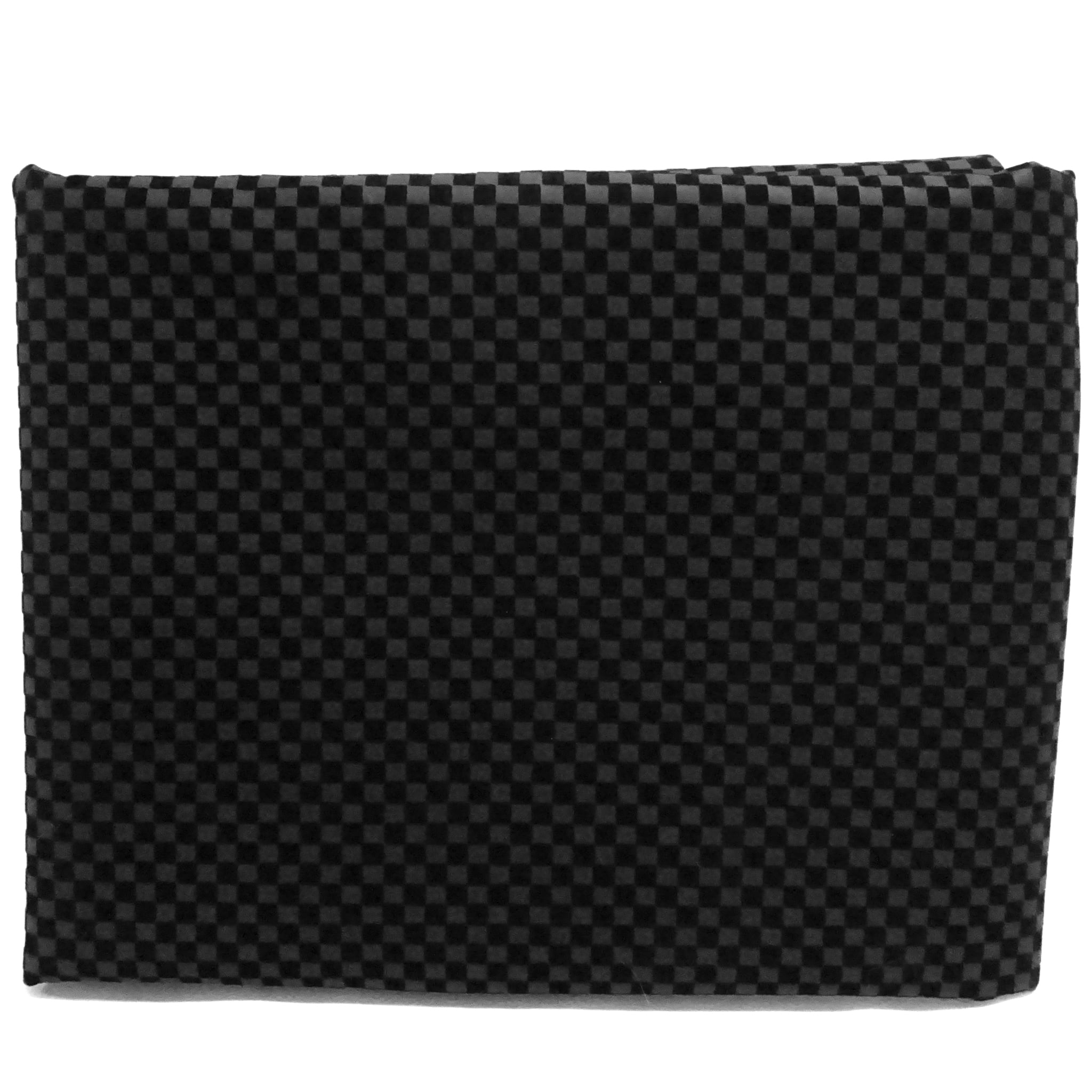 Waverly Inspirations By-the-Yard Checkered Faux Leather Fabric, Black, 60” Wide for Crafts & DIY Projects