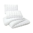 thumbnail image 4 of Urban Playground Kids and Teens Dreamy Clouds Marshmallow White 3-Piece Solid Quilt Set, Full/Queen, 4 of 5