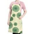 thumbnail image 5 of Green Tie Dye Fan Pattern Apron-Garden Aprons for Women with Pockets-Cotton Linen Waterproof Kitchen Cooking Gardening Aprons Adjustable for Kitchen,Cooking,BBQ and Salon 33x27 Inch, 5 of 7