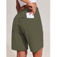 thumbnail image 4 of Pinspark Women's Hiking Cargo Shorts Quick Dry Work Summer Shorts for Women Golf Travel Athletic with Zipper Pockets, 4 of 6