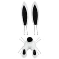 thumbnail image 3 of CoreLiving Bunny Butt Wreath Kit Easter Spring Door Decorations Wooden Welcome Sign for Outdoor Indoor Hanging on Front Door Wall Porch Entryway Easter Wreath Attachment Craft Supplies, 3 of 9