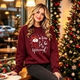 thumbnail image 3 of MecTo Women Oversized Crewneck Sweatshirt Buffalo Plaid Snowman Christmas Graphic Long Sleeve Winter Holiday Pullover Top, 3 of 9
