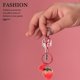 thumbnail image 3 of 4 llaveros de fresas: colgante de resina con forma de fruta para bolso, accesorio kawaii para mujeres y niñas, llavero creativo para coche, cadena para teléfono, decoración., 3 of 6