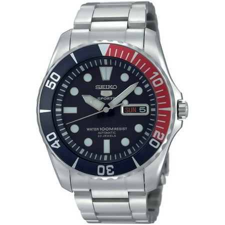 Sports Automatic Self Winding Watch - SEIKO SNZF15K1,Men's Automatic Sports,Self Winding,Stainless Steel Case and bracelet,Screw Back,100m WR,SNZF15