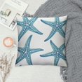 thumbnail image 2 of HENGT  Blue Ocean Starfish Decorative Pillow Cover Sea Animal Theme Pillowcases Cushion Cover Square Throw Pillow Cover for Couch Sofa Bed Living Room Bedroom, 2 of 5