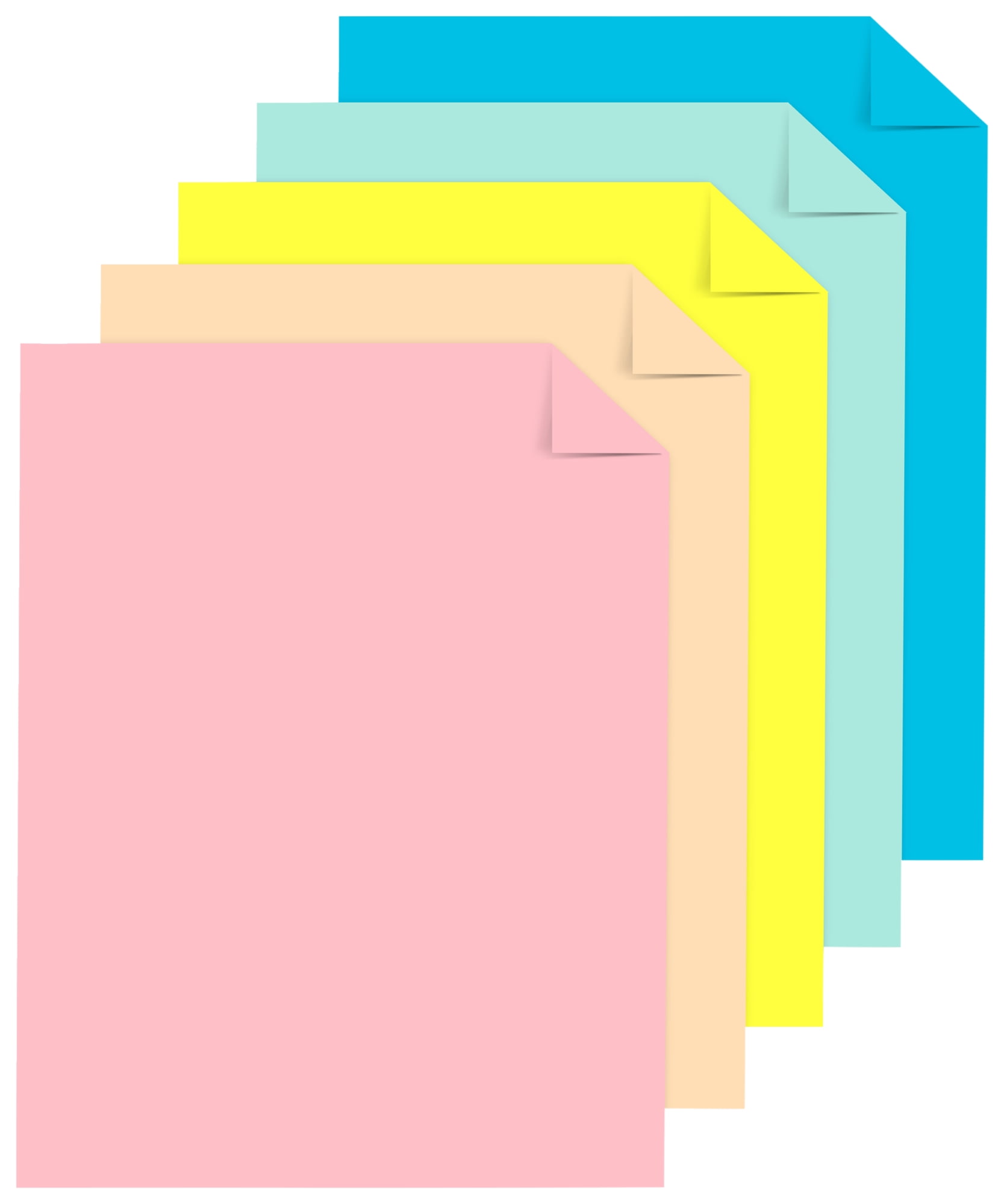 Astrobrights Punchy Pastels Colored Paper, 24 lbs, 8.5 x 11, Assorted Colors, 200 Sheets/Pack | Quill
