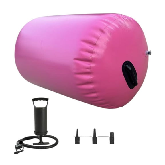 yotijay Inflatable Gymnastics Mat for Body Coordination Cheerleading Pink