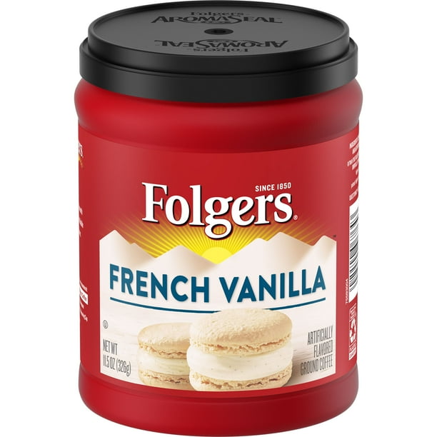 Folgers French Vanilla Artificially Flavored Ground Coffee, 11.5Ounce