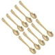 thumbnail image 1 of Kit de cubiertos desechables Suministros de decoración Utensilios resistentes Vajilla para cumpleaños Compromiso 10x Cucharas Doradas, 1 of 9