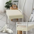 thumbnail image 6 of Jacquard Seat Covers for Dining Room Chairs 1 PC,Removable Washable Chair Seat Protector Slipcovers,Highly Elastic Jacquard Kitchen Chair Covers for Armless Chairs, 6 of 9