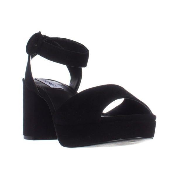 Steve Madden Tickle Two Piece Platform Sandals Black Walmart