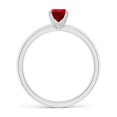 thumbnail image 2 of ANGARA Lab Grown Prong-Set Pear Ruby Solitaire Engagement Ring for Women in 14K White Gold (Size-7x5mm) | July Birthstone, Birthday, Anniversary, Jewelry Gift for Women | Lab-Grown Ruby Ring, 2 of 8