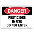 thumbnail image 1 of SignMission OS-DS-A-1218-L-1968 12 x 18 in. OSHA Danger Sign - Pesticides in Use Do Not Enter, 1 of 1