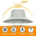 thumbnail image 3 of Sombrero de pescador con protección solar de verano de 60 cm de circunferencia, para hombre, para exteriores, impermeable y transpirable, 3 of 5
