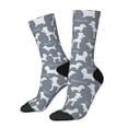 thumbnail image 1 of Balery Poodle Dog Calcetas Largas con Estampado para Hombre y Mujer – Suaves y Transpirables, Talla Única (US 5-11), 1 of 6