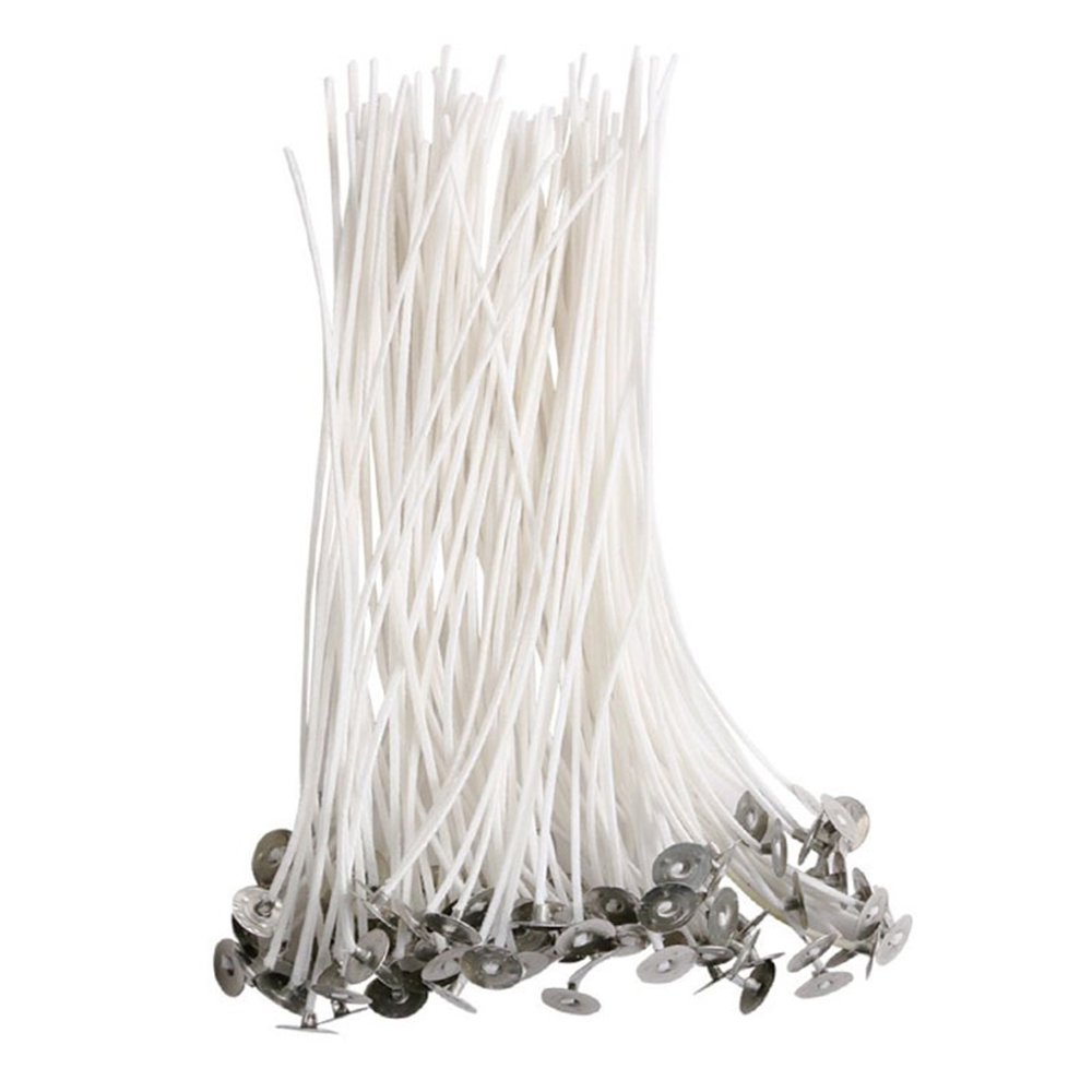 Booyoo 100pcs 15cm Cotton Core Candle Wicks for Handmade DIY Candles