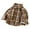 Brown, variant on Girls' Button down Shirts Toddler Baby Long Sleeve Curved Hem Collared Plaid Shackets Children Shirt Jackets with Pockets(Brown,7-8 Years)