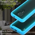 thumbnail image 5 of CoverON Motorola Moto G9 Play Case / Moto G9 / E7 Plus Case, Military Grade Full Body Rugged Slim Fit Clear Phone Cover, Light Blue, 5 of 9