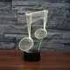 thumbnail image 1 of SCSYV 3D Night Light Music visualization symbolswith Remote Control 7 Color Vision Touch Color Changing Suitable for Decorating Children's Room Birthd, 1 of 5