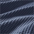 thumbnail image 3 of JERFIT King Size Cotton Waffle Weave Blanket, Indigo Blue Lightweight & Breathable Summer Throw for Bed or Couch, OEKO-TEX Certified, Machine Washable, 3 of 5