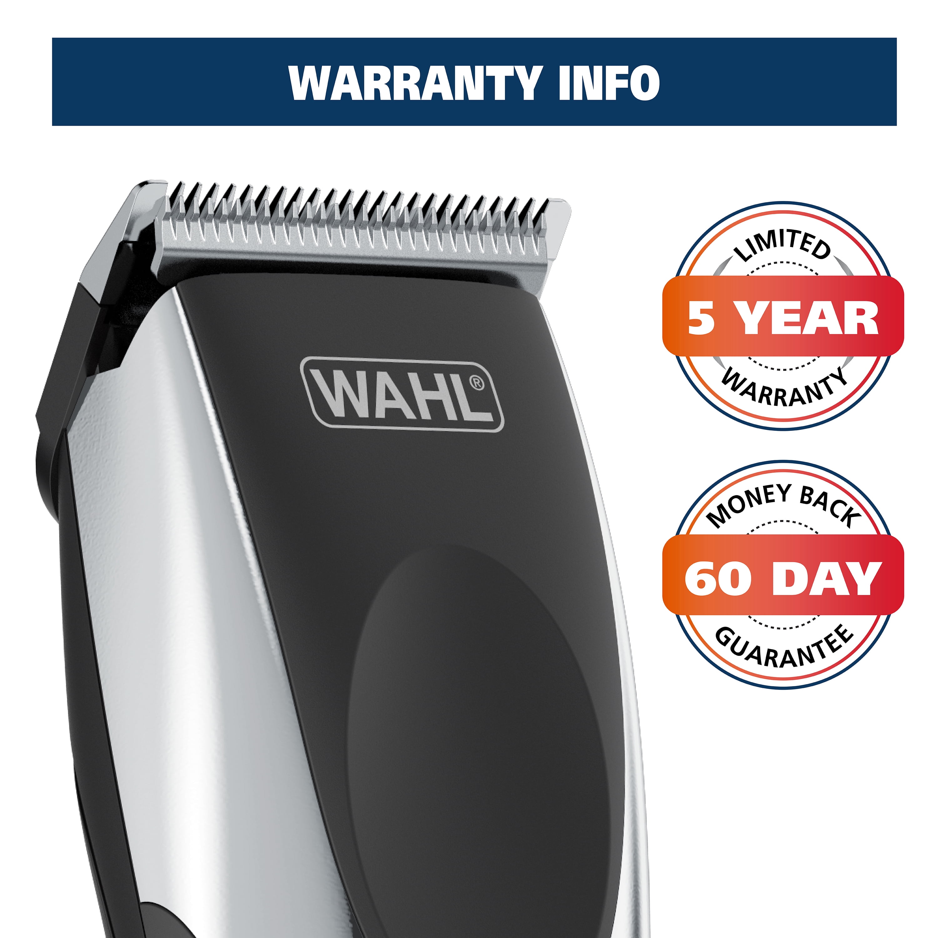 Wahl Haircut & Beard - Cord / Cordless Clipper with Worldwide Voltage  Transformer - Model 9639-700