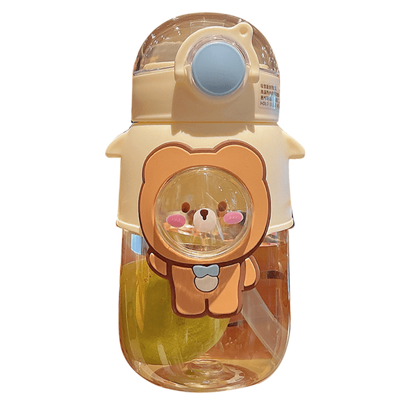 Water Bottle，Plastic Travel Tea Juice Milk Portable Cute Shaker Drink Bottle Gift