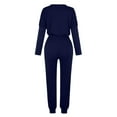 thumbnail image 4 of Diufon Athletic Suits for Women Long Sleeve Tops Elastic Waist Drawstring Lounge Pants with Pockets Casual Sets, 4 of 5