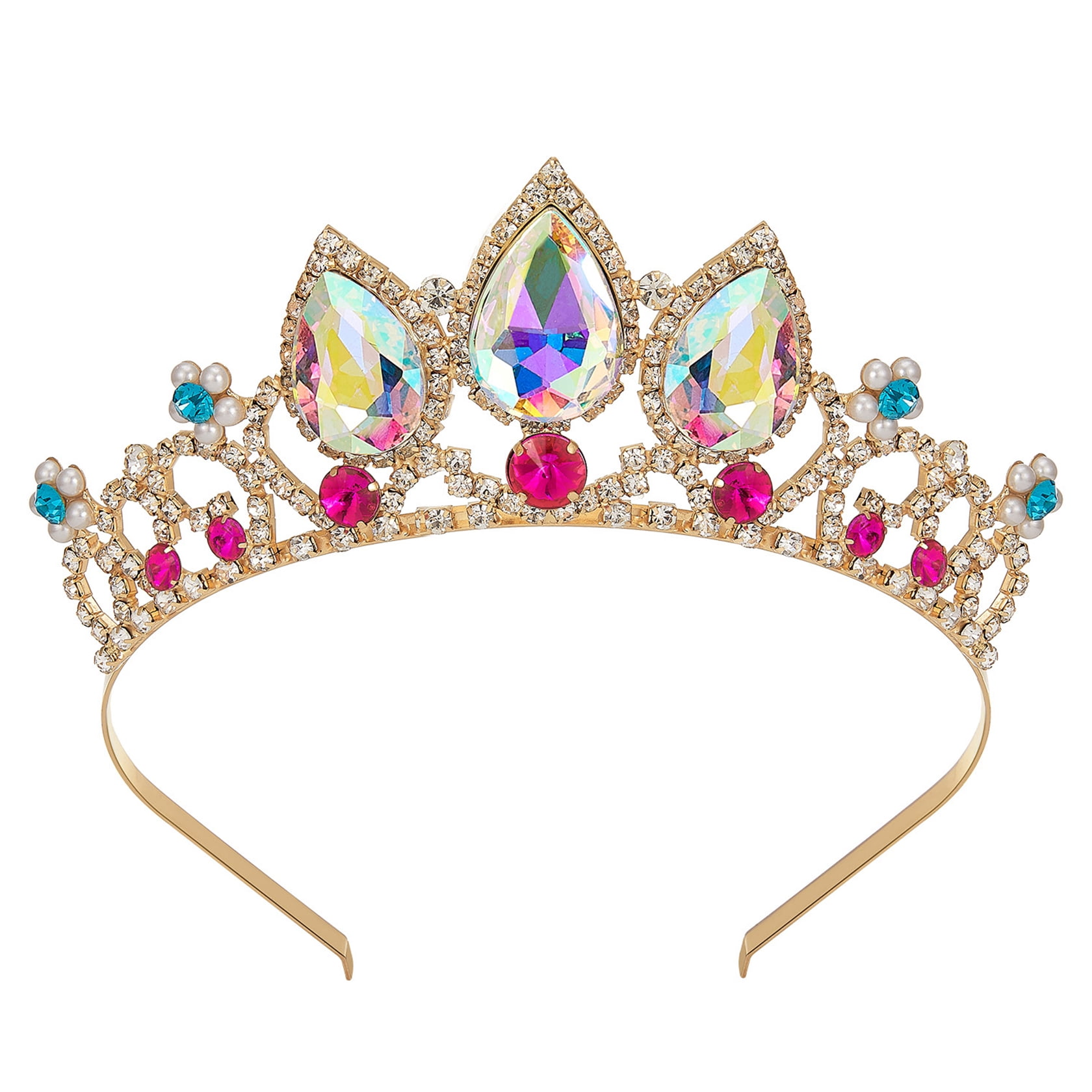 SWEETV Princess Tiaras for Little Girls, Kids Dressup Crown Headband