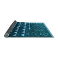 thumbnail image 2 of Ahgly Company Indoor Square Solid Light Blue Modern Area Rugs, 4' Square, 2 of 4