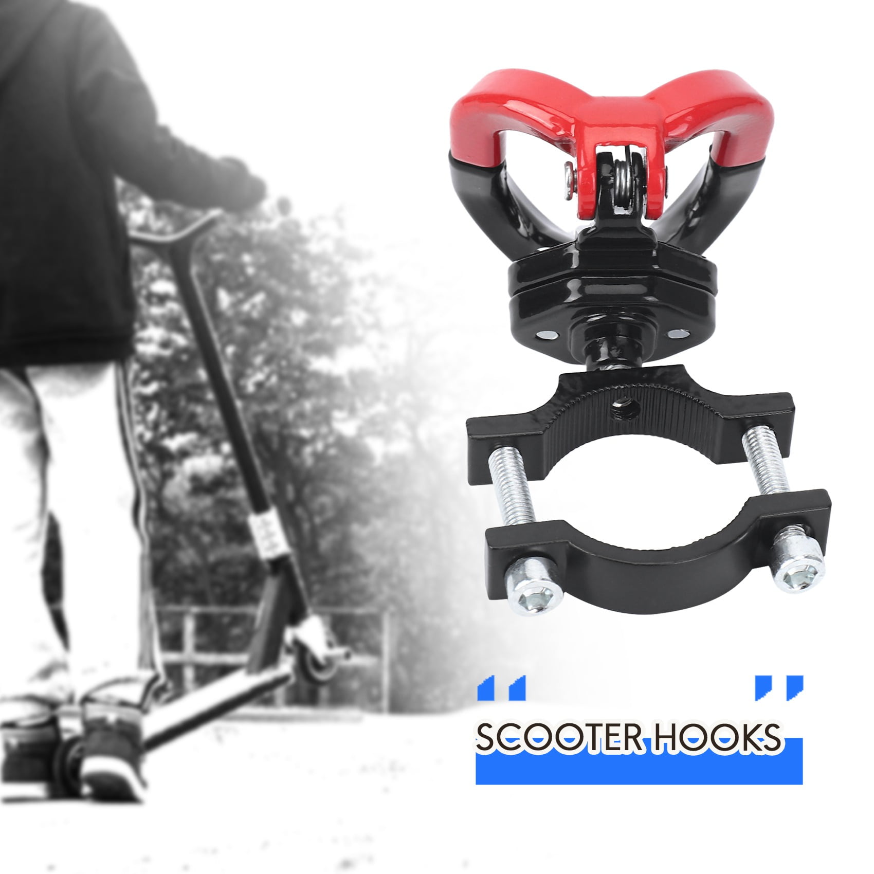 2 Mousquetons Multifonctionnels Pour Trottinette électrique Et UTV – Fixation Casque/sacs – Anti-dérapant