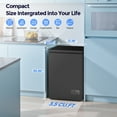 thumbnail image 5 of KNDKO 3.5 Cu.Ft Low temperature Chest Freezer with 2 Removable Baskets, Electronic Control, Super-Low Temperature 14℉ to -40℉, Black, 5 of 9