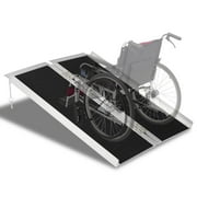 Ktaxon Portable Aluminum Non-skid Multifold Wheelchair Ramp Mobility Scooter Carrier 3FT 36" x 28"