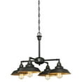 thumbnail image 1 of Four Light Indoor Convertible Chandelier with Semi-Flush Ceiling Fixture Oil Rubbed Bronze, 1 of 1