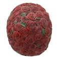 thumbnail image 5 of Day of The Dead Red Floral Roses With Green Petals Sugar Skull Figurine Decor, 5 of 9