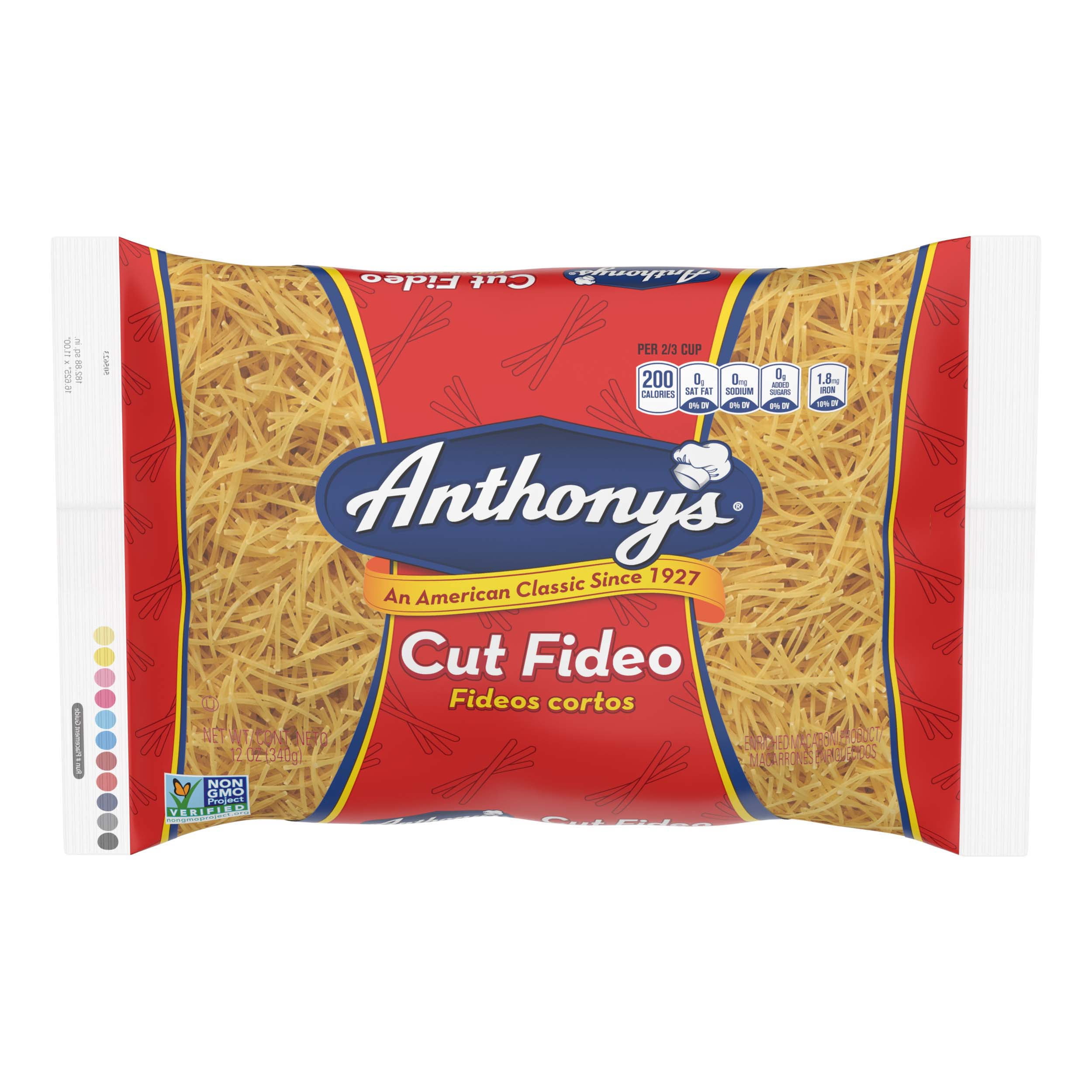 (12 pack) Anthony's 12 oz Fideo Cut Pasta
