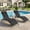 Black, variant on Resenkos Recliner for Patio, Poolside, Garden, 5-Position Adjustable Backrest 2-Piece Outdoor Chaise Lounges, Black