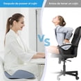 thumbnail image 3 of Cojin para Coxis y Ciatica Lumbar,Cojín para Sillas de Oficina,Cojín de Espuma Memoria para Aliviar el Dolor Lumbar,Cojín para Coxis con Diseño Ergonómico,Cojín de Asiento para Oficina,Coche(Azul), 3 of 9