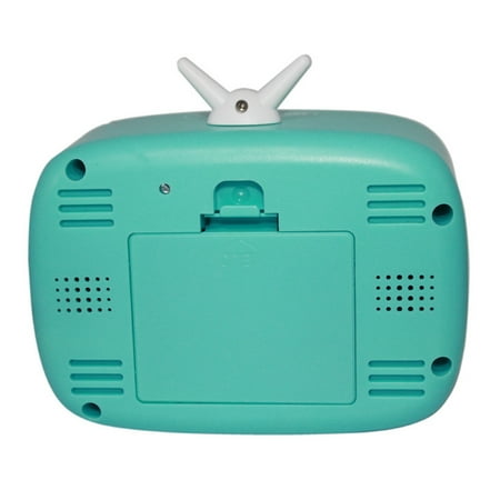 Television Digital Alarm Clock With 12/24 Hour System and Thermometer for Children Student Bedsides