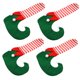thumbnail image 4 of GOOHOCHY 4 fundas para pies de silla con diseño de elfo, decoraciones navideñas (colores surtidos), 4 of 7