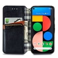 thumbnail image 5 of Case for Google Pixel 5 Flip Cover Wallet Flip Cover Magnetic Protective - Black, 5 of 5