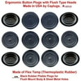 thumbnail image 3 of 3/4" 0.75 inch Black Rubber Plugs for Flush Mount Body and Sheet Metal Holes Qty 10, 3 of 6