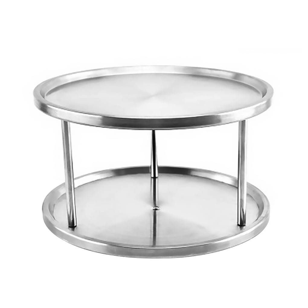 outdoorline 2-Tier 360 Degree Rotatable Spice Tray Stainless Steel ...