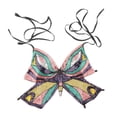 thumbnail image 2 of Sequin Butterfly Crop Top Belly Dance Tribal Dance Wear Club Bra Tops Black, 2 of 9